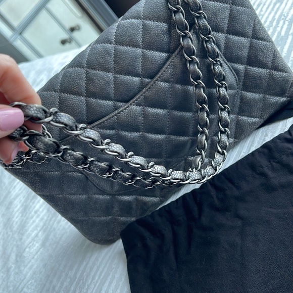 Chanel Classic Metallic Grey - Picture 12 of 13
